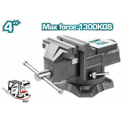 Тиски слесарные поворотные 4 " 100 мм, с наковальней TOTAL THT6146