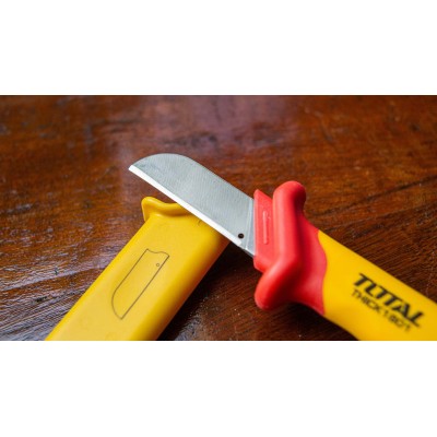 Нож для зачистки кабеля диэлектрический 180 мм TOTAL THICK1801 Нож для зачистки кабеля диэлектрический 180 мм TOTAL THICK1801