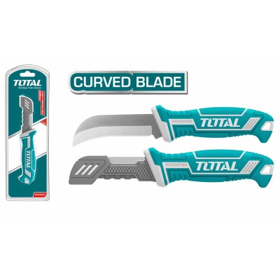 Нож для снятия изоляции изогнутый TOTAL THT51882 Нож для снятия изоляции изогнутый TOTAL THT51882