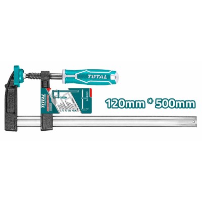 Струбцина F-образная 120 x 500 мм TOTAL THT1321203 Струбцина F-образная 120 x 500 мм TOTAL THT1321203