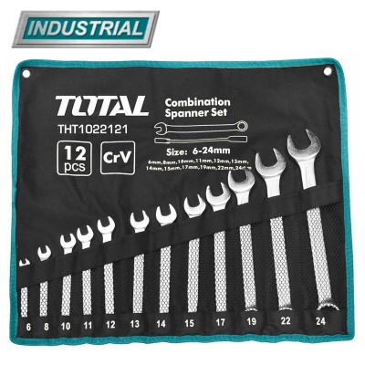 Набор ключей комбинированных TOTAL THT1022121 (12 шт) Набор ключей комбинированных TOTAL THT1022121 (12 шт)
