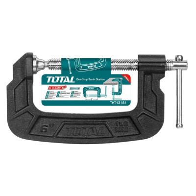 Струбцина G-образная 150 мм TOTAL THT13161 Струбцина G-образная 150 мм TOTAL THT13161