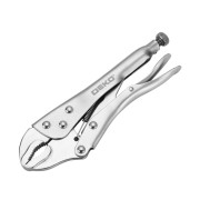 Зажим с фиксатором 220 мм изогнутые губки DEKO HT38