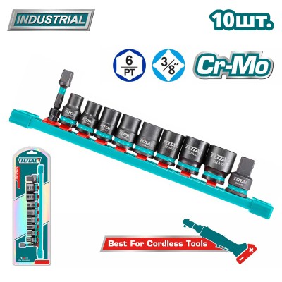 Набор ударных головок 3/8 " THTISD38104 (10 предметов) Набор ударных головок 3/8 " THTISD38104 (10 предметов)