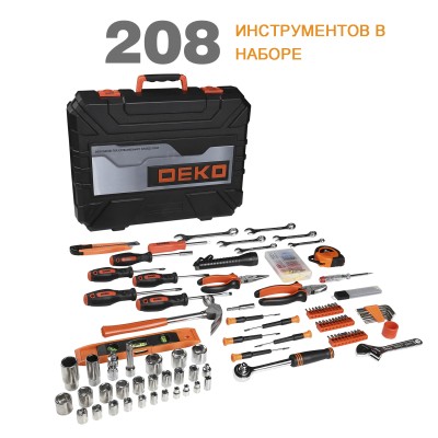 Набор инструмента для дома DEKO DKMT208 SET 208 Набор инструмента для дома DEKO DKMT208 SET 208