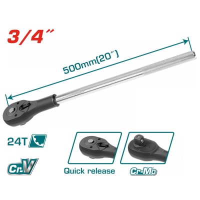 Ключ-трещотка 3/4 " TOTAL THT106346 Ключ-трещотка 3/4 " TOTAL THT106346