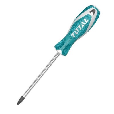 Отвертка крестовая PH0 75 мм TOTAL THT26PH0075 Отвертка крестовая PH0 75 мм TOTAL THT26PH0075