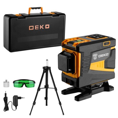 Уровень лазерный самовыравнивающийся DEKO DKLL12PG1 360/3 SET 2 PREMIUM Уровень лазерный самовыравнивающийся DEKO DKLL12PG1 360/3 SET 2 PREMIUM