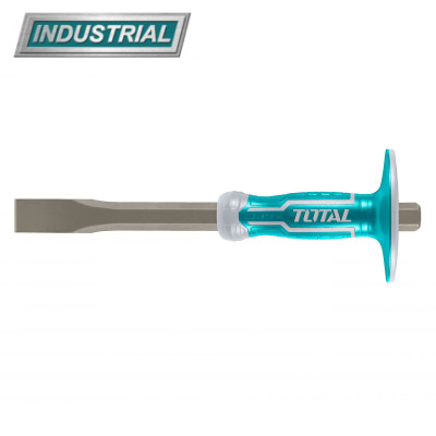 Зубило 25х305 мм с протектором TOTAL THT4411219 Зубило 25х305 мм с протектором TOTAL THT4411219