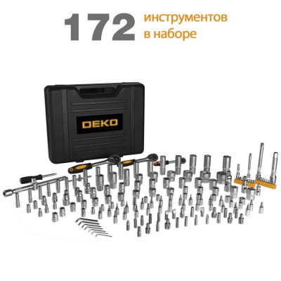 Набор инструмента для авто DEKO DKMT172 SET 172 Набор инструмента для авто DEKO DKMT172 SET 172