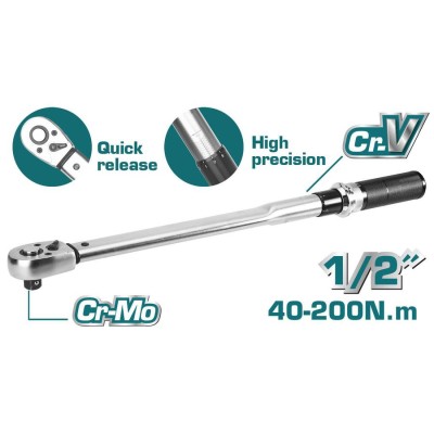 Ключ динамометрический 1/2 " TOTAL THPTW200N2 Ключ динамометрический 1/2 " TOTAL THPTW200N2