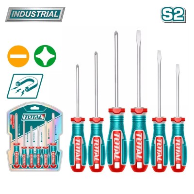 Набор отверток TOTAL TKSDS0626 (6 шт) Набор отверток TOTAL TKSDS0626 (6 шт)