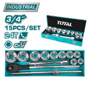 Набор инструментов 3/4 " TOTAL THT341151 (15 предметов)