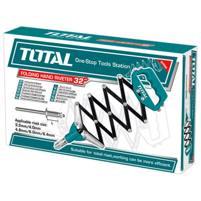 Заклепочник складной 3,2-6,4 мм TOTAL THT32321 Заклепочник складной 3,2-6,4 мм TOTAL THT32321