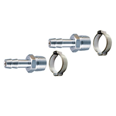 Переходник FUBAG 1/4 " M -> елочка 6 мм с обжимным кольцом (2 шт.) Переходник FUBAG 1/4 " M -> елочка 6 мм с обжимным кольцом (2 шт.)