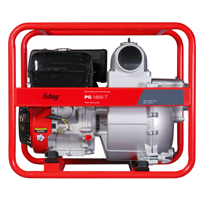 Мотопомпа для сильнозагрязненной воды FUBAG PG 1800 T Мотопомпа для сильнозагрязненной воды FUBAG PG 1800 T