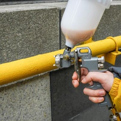 Краскораспылитель пневматический с верхним бачком DEKO DKSG02 Краскораспылитель пневматический с верхним бачком DEKO DKSG02