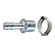 Переходник FUBAG 1/4 "M -> елочка 8 мм с обжимным кольцом