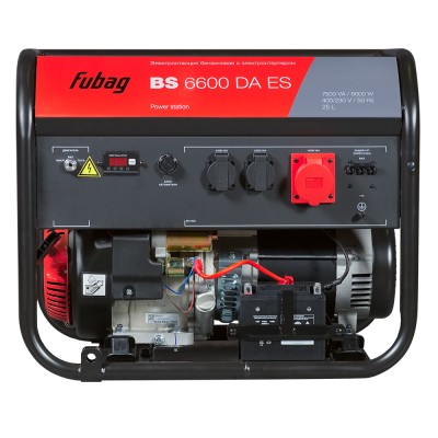 Генератор бензиновый FUBAG BS 6600 DA ES с электростартером и коннектором автоматики Генератор бензиновый FUBAG BS 6600 DA ES с электростартером и коннектором автоматики