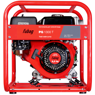 Мотопомпа для сильнозагрязненной воды с абразивом FUBAG PG1300T Мотопомпа для сильнозагрязненной воды с абразивом FUBAG PG1300T