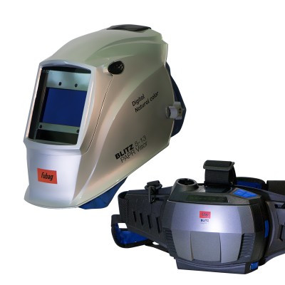 Маска сварочная хамелеон FUBAG BLITZ 5-13 PAPR Visor Digital Natural Color + турбоблок BLITZ PAPR III Маска сварочная хамелеон FUBAG BLITZ 5-13 PAPR Visor Digital Natural Color + турбоблок BLITZ PAPR III