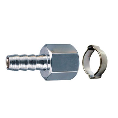 Переходник FUBAG 1/4 "F -> елочка 6 мм с обжимным кольцом Переходник FUBAG 1/4 "F -> елочка 6 мм с обжимным кольцом