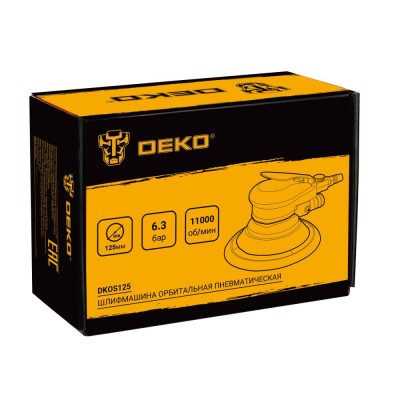 Пневмошлифмашина орбитальная DEKO DKOS125 Пневмошлифмашина орбитальная DEKO DKOS125