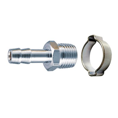 Переходник FUBAG 1/4 "M -> елочка 10 мм с обжимным кольцом Переходник FUBAG 1/4 "M -> елочка 10 мм с обжимным кольцом
