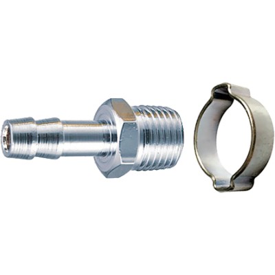 Переходник FUBAG 1/8 " M -> елочка 8 мм с обжимным кольцом Переходник FUBAG 1/8 " M -> елочка 8 мм с обжимным кольцом