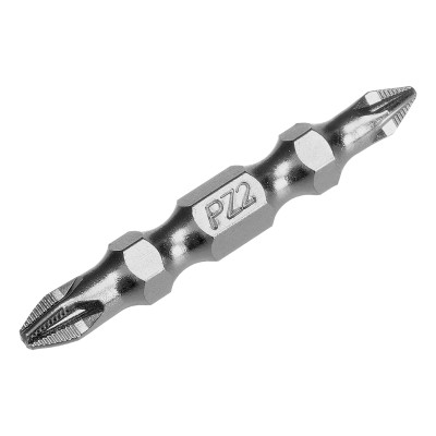 Бита двухстор., PZ2-PZ1х45мм, сталь S2, 10шт. Gross Бита двухстор., PZ2-PZ1х45мм, сталь S2, 10шт. Gross