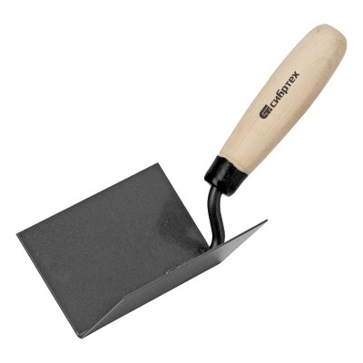 Кельма угловая, 110 х 75 х 75 мм, стальная, для внутренних углов, буковая ручка Сибртех Кельма угловая, 110 х 75 х 75 мм, стальная, для внутренних углов, буковая ручка Сибртех