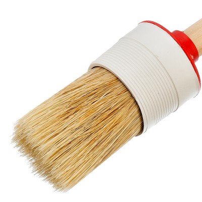 Кисть круглая №10 (40 мм) натуральная щетина, деревянная ручка MTX Кисть круглая №10 (40 мм) натуральная щетина, деревянная ручка MTX