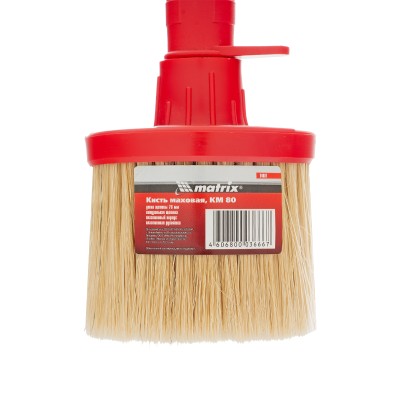 Кисть маховая, КМ 80, натуральная щетина, пластиковый корпус, пластиковая ручка Matrix Кисть маховая, КМ 80, натуральная щетина, пластиковый корпус, пластиковая ручка Matrix