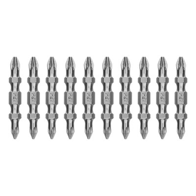Бита двухстор., PZ2-PZ1х45мм, сталь S2, 10шт. Gross Бита двухстор., PZ2-PZ1х45мм, сталь S2, 10шт. Gross