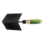 Кельма угловая, 110 х 75 х 75 мм, стальная, для внутренних углов, буковая ручка Сибртех