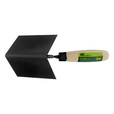 Кельма угловая, 110 х 75 х 75 мм, стальная, для внутренних углов, буковая ручка Сибртех Кельма угловая, 110 х 75 х 75 мм, стальная, для внутренних углов, буковая ручка Сибртех