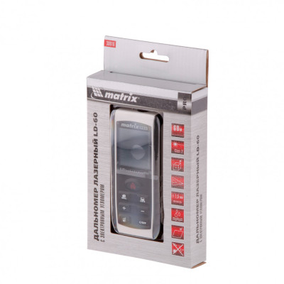 Лазерный дальномер LD-60,60 м,с электронным угломером Matrix Лазерный дальномер LD-60,60 м,с электронным угломером Matrix