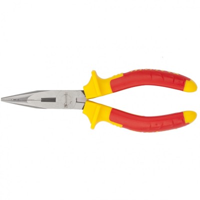 Длинногубцы прямые Insulated, 160 мм, двухкомпонентные рукоятки Matrix Professional Длинногубцы прямые Insulated, 160 мм, двухкомпонентные рукоятки Matrix Professional