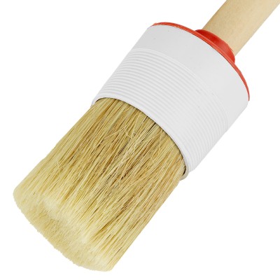 Кисть круглая №12 (45 мм) натуральная щетина, деревянная ручка MTX Кисть круглая №12 (45 мм) натуральная щетина, деревянная ручка MTX