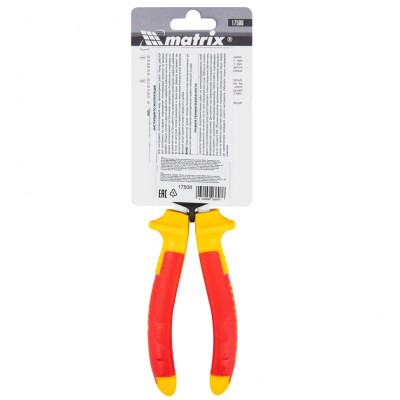 Бокорезы Insulated, 160 мм, двухкомпонентные рукоятки Matrix Professional Бокорезы Insulated, 160 мм, двухкомпонентные рукоятки Matrix Professional