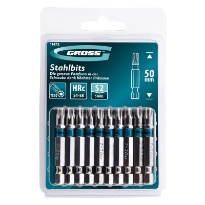 Бита Torx 30 х 50, сталь S2, 10 шт. Gross Бита Torx 30 х 50, сталь S2, 10 шт. Gross