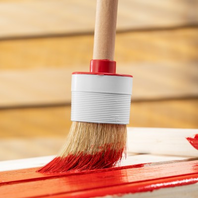 Кисть круглая №12 (45 мм) натуральная щетина, деревянная ручка MTX Кисть круглая №12 (45 мм) натуральная щетина, деревянная ручка MTX