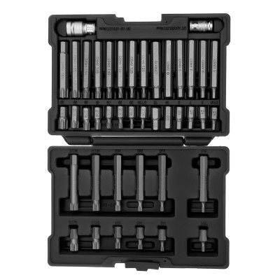 Набор бит HEX, Torx , SPLine, хвостовик-шестигранник 1/2, CrV, 42 шт. Stels Набор бит HEX, Torx , SPLine, хвостовик-шестигранник 1/2, CrV, 42 шт. Stels