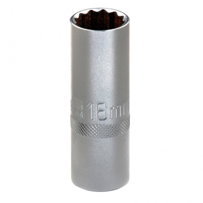 Головка торцевая свечная, двенадцатигранная, 16 мм, под квадрат 1/2 Stels Головка торцевая свечная, двенадцатигранная, 16 мм, под квадрат 1/2 Stels