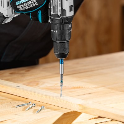 Адаптер для бит с двойным держателем и магнитом, 65 мм, 1/4 Gross Адаптер для бит с двойным держателем и магнитом, 65 мм, 1/4 Gross