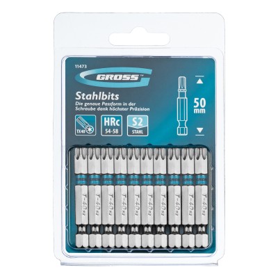 Бита Torx 40 х 50, сталь S2, 10 шт. Gross Бита Torx 40 х 50, сталь S2, 10 шт. Gross