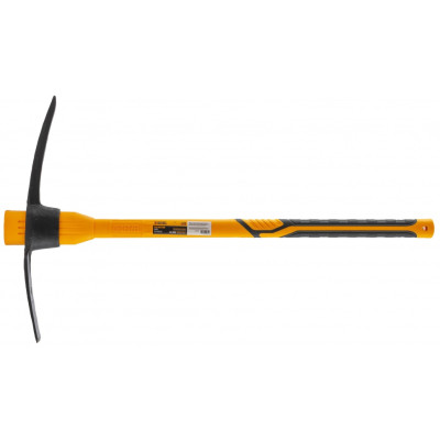 Кирка 2250 г, широкая, фиберглассовая обрезиненная рукоятка 900 мм// Denzel Кирка 2250 г, широкая, фиберглассовая обрезиненная рукоятка 900 мм// Denzel