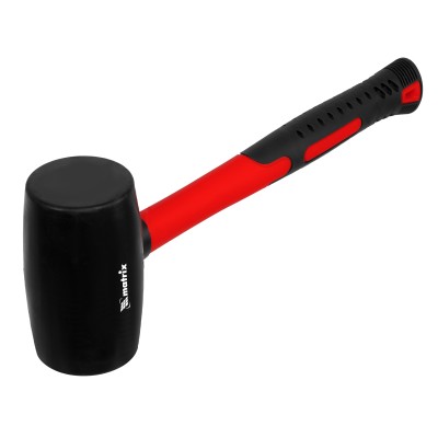 Киянка резиновая, 680 г, черная резина, фибергласовая рукоятка Matrix Киянка резиновая, 680 г, черная резина, фибергласовая рукоятка Matrix