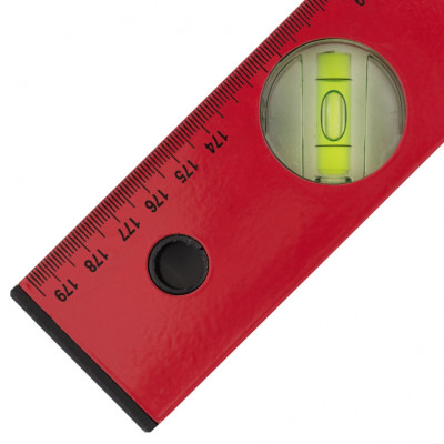 Уровень алюминиевый, 1800 мм, 3 глазка, красный, линейка// MTX Уровень алюминиевый, 1800 мм, 3 глазка, красный, линейка// MTX