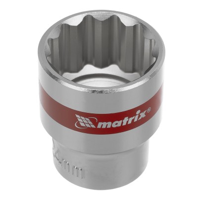 Набор торцевых головок, 1/2", 12 гранные, CrV, 10-24мм, 10 штук Matrix Набор торцевых головок, 1/2", 12 гранные, CrV, 10-24мм, 10 штук Matrix